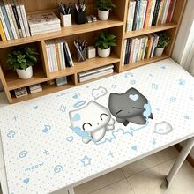 Pelindung Alas Meja Kulit Layar Penuh Motif Polka Dot Bintang Not Musik Tetesan Hujan Anime Jepang Malaikat Y2K Alas Mouse Lucu Alas Meja Kantor Tahan Air Anti Selip PU Alas Meja - View 32