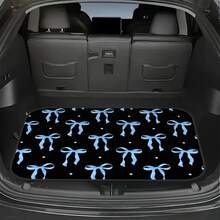1pc Polka Dot Pink Bow Design Car Trunk Mat - All-Weather Cargo Liner With Fashionable Pink Bow Design, Easy-To-Clean Interior Protection, Suitable For Most Vehicles, Perfect For Valentine's Day, Mother's Day Gifts - Polka Dot Bow - View 8