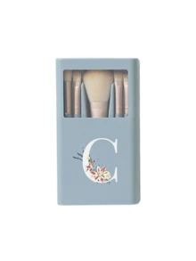 Portable Makeup Brush Set With Mirror, White Daisy A-Z Letter Design, Boxed Makeup Brush Set, Multi-Functional Makeup Brush Set With Mirror Box, Mini Multi-Functional Makeup Pen, Foundation Brush, Eyeshadow Brush, Basic Makeup Tool Blending Brush. Makeup Brush Storage Rack Includes Various Makeup Brushes, Convenient And Practical. Ideal Gift For Girls And Essential Travel Supplies - Multicolor - View 22