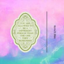 Green YOU ARE ALLOWED TO... Gentle Yet Firm Liberation Statement, Waterproof Vinyl Sticker - Durable Smooth Surface, Self-Adhesive Bumper Sticker, Suitable For Cars, Windows, Laptops, Trucks, Water Bottles - Multi-Purpose Durable Design, Car Sticker - Vinyl - View 3