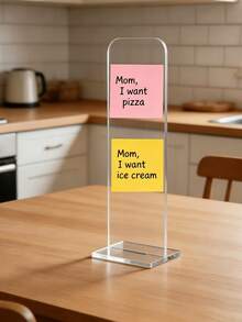 Detachable Transparent Acrylic Memo Board And Stand, Suitable For Computer Screens, Message Boards And Office Desktops, 2 Colors Available, Back To School Season - Multicolor - View 6