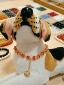Kit de manualidades de cuentas fácil de hacer: Suministros paso a paso para hacer pulseras y collares para mascotas para principiantes - Multicolor - Ver 11