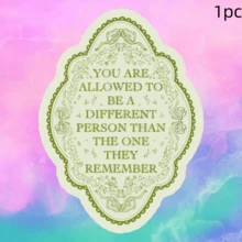 Green YOU ARE ALLOWED TO... Gentle Yet Firm Liberation Statement, Waterproof Vinyl Sticker - Durable Smooth Surface, Self-Adhesive Bumper Sticker, Suitable For Cars, Windows, Laptops, Trucks, Water Bottles - Multi-Purpose Durable Design, Car Sticker - Vinyl - View 10