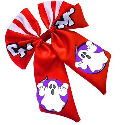 MOÑO INSPIRADO ROJO CLUBMISTERI HECHO EN MEXICO CLIP INTERCAMBIABLE ACCESORIO DE COSPLAY Clip de pelo con decoración de lazo degradado,