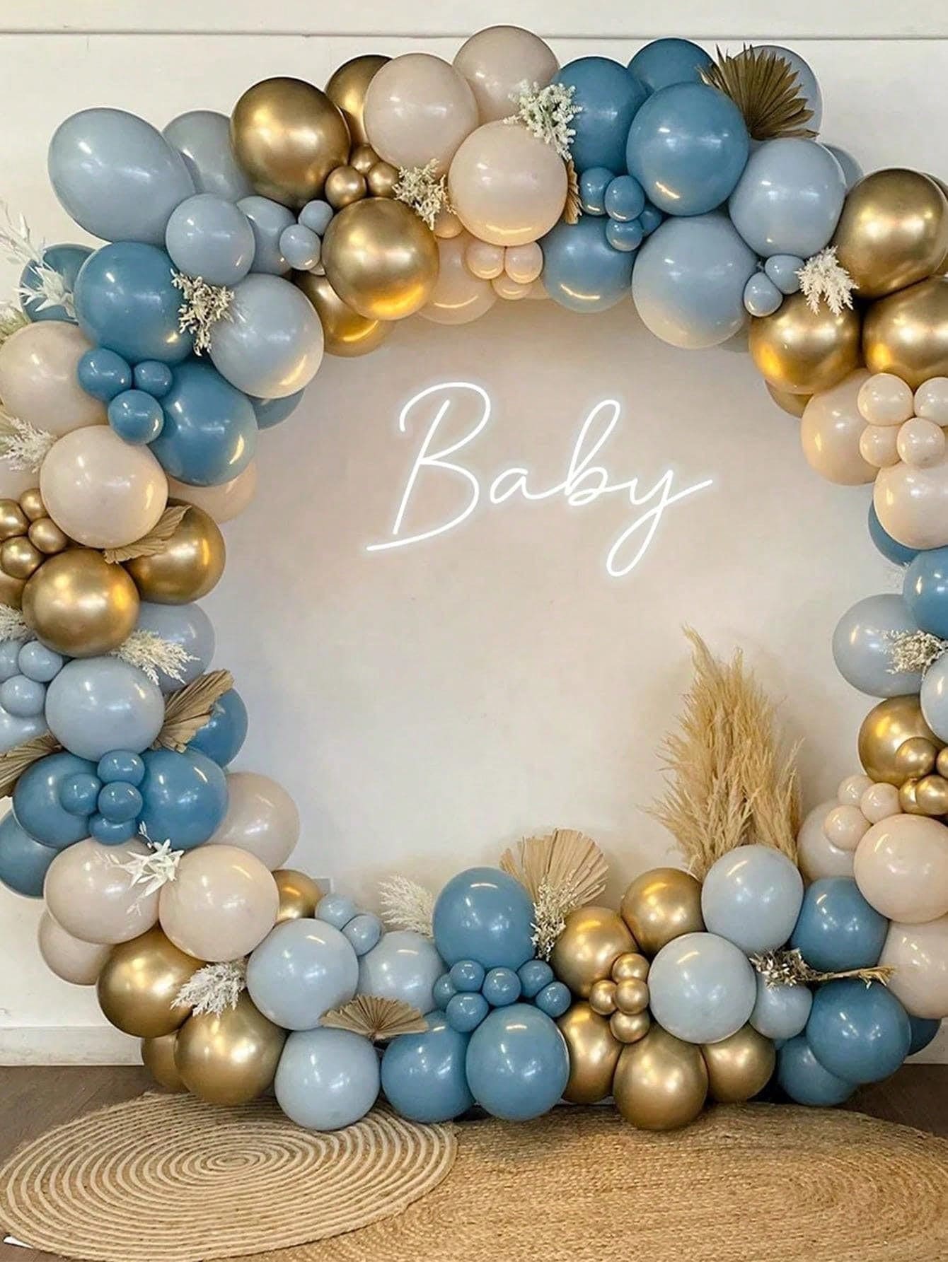 150pcs/Set Lengkungan Balon Lateks, Rangkaian Balon Dekoratif Warna Campuran Modern, Cocok untuk Pesta