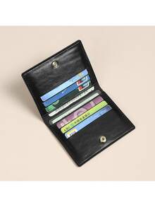 Dompet Kartu Kulit Ultra Tipis Anti-Demagnetisasi, Dompet Kartu Kompak Unisex, Sarung Kartu Portabel untuk Kartu Bank, KTP, SIM, Dompet Kecil - MultiWarna - View 5