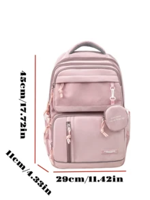 New Luminous Design Fashionable Minimalist Casual Travel Backpack, Large Capacity Multifunctional Couple Backpack Suitable For Multiple Occasions - Multicolor - View 8