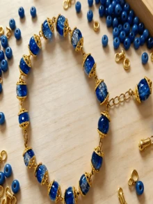 Kit de manualidades de cuentas fácil de hacer: Suministros paso a paso para hacer pulseras y collares para mascotas para principiantes - Multicolor - Ver 9
