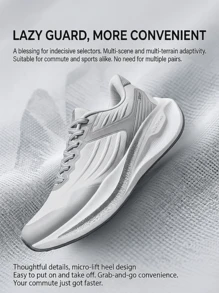 XTEP Backstage Autumn/Winter | Backstage Running Shoes For Women, Four-Season Breathable Anti-Slip Durable Shock-Absorbing Commuting Sneakers, Sail White/Silver - Sail White/Silver - View 1