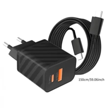 40W Dual Port Fast Charger | USB-C + USB-A Dual Port | Supports PD3.0 And QC3.0 Fast Charging Protocols | Compatible With Apple 15/14/13 Series, Air, IPad And Android Devices - EU C Type Plug(220-240V) - View 13