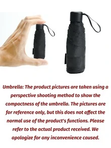 1pc Portable Umbrella, UV Protection Lightweight Folding Umbrella, Compact Travel Umbrella With Storage Bag, Lightweight Metal Ribs, UV Protection, Mini Design, Suitable For Sunny And Rainy Days, Multiple Colors Available, Compact Sun Protection Design With Metal Handle, Spring And Summer Choice, Bridesmaid Gift - D - View 10