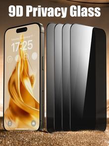 4Pcs Privacy Screen Protector Toughened Glass With Install Kit, Compatible With IPhone X To 17 All Models. Protector De For Iphone, Screen Anti-Peeping Full-Screen Mobile Phone Protective Film - 4pcs - View 28