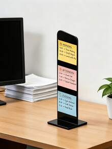 Detachable Transparent Acrylic Memo Board And Stand, Suitable For Computer Screens, Message Boards And Office Desktops, 2 Colors Available, Back To School Season - Multicolor - View 8