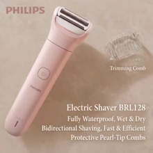 PHILIPS Portable Electric Epilator, Compact And Portable Shaver, Wet And Dry Use, Suitable For The Whole Body, Includes USB-A Charging Cable + Trimming Comb - Pink - View 8