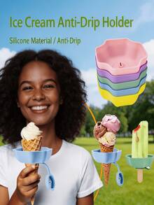 Silicone Ice Cream Holder | Leak-Proof Ice Pop Mold Assist Tool For Kids | Multifunctional Ice Pop Tray - Multicolor - View 1