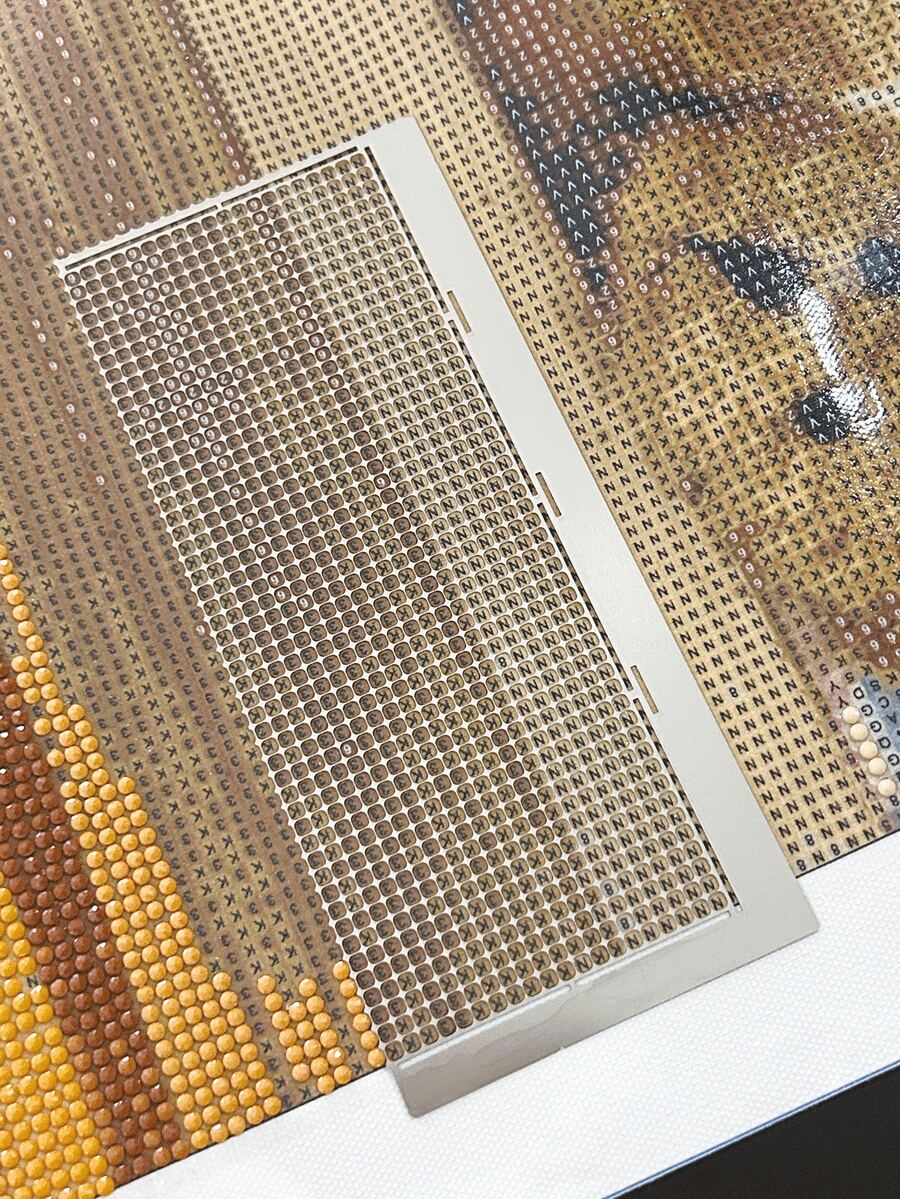 Diamond Painting Steel Ruler, 1020 Hole Design, Wide Coverage Area, No Need To Repeatedly Count Squares, Greatly Improve Diamond Painting Efficiency. Stainless Steel Material Is Wear-Resistant And Anti-Rust, Not Easily Deformed, Smooth Edges, Does Not Hurt Hands Or Scratch Canvas. Can Precisely Locate Points, Also Check And Repair Missing Diamonds - Sets - View 1