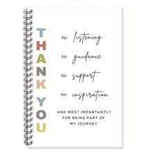 1pc French Style Thank You Teacher Spiral Notebook Travel Journal, Teacher's Day Gift, Back To School Gift, Floral Office Planner, College Personal Organizer, Perfect Gift For Teachers - D - View 9