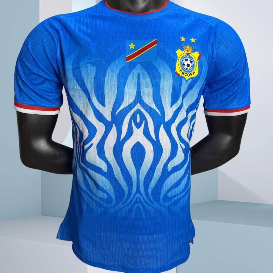 DR Inspired Home Soccer Jersey, Breathable Casual Sports Top With Print - 主場球衣-無號 - 查看 1