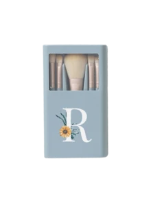 Portable Makeup Brush Set With Mirror, White Daisy A-Z Letter Design, Boxed Makeup Brush Set, Multi-Functional Makeup Brush Set With Mirror Box, Mini Multi-Functional Makeup Pen, Foundation Brush, Eyeshadow Brush, Basic Makeup Tool Blending Brush. Makeup Brush Storage Rack Includes Various Makeup Brushes, Convenient And Practical. Ideal Gift For Girls And Essential Travel Supplies - Multicolor - View 18