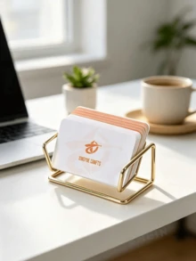Business Card Holder Display Stand, Modern Business Card Organizer, Desktop Business Card Holder Display Stand, Modern Business Card Organizer, - One Size Fits All - View 10