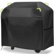 Penutup Panggangan BBQ Luar Ruangan 210D dengan Pegangan, Tali Serut, dan Kancing Jepret - Tahan Air, Tahan Angin, Tahan Sinar UV, dan Tahan Pudar - Penutup Pelindung untuk Panggangan Teras dan Taman - Tahan Debu, Tahan Hujan, Tahan Kotoran Burung, dan Tahan Karat - A - View 13