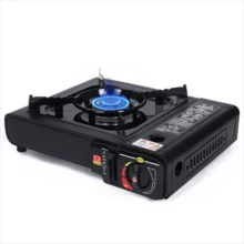 Portable Outdoor Gas Stove With Grill, 3-5 Person Capacity, Uses Butane Fuel, Efficient Windproof Precise Heat Control, For Camping, Picnic, Outdoor Cooking, Hot Pot And BBQ - A - View 8