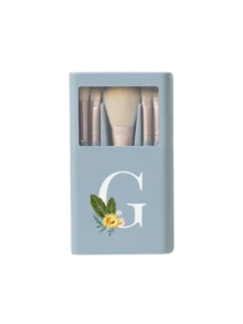 Portable Makeup Brush Set With Mirror, White Daisy A-Z Letter Design, Boxed Makeup Brush Set, Multi-Functional Makeup Brush Set With Mirror Box, Mini Multi-Functional Makeup Pen, Foundation Brush, Eyeshadow Brush, Basic Makeup Tool Blending Brush. Makeup Brush Storage Rack Includes Various Makeup Brushes, Convenient And Practical. Ideal Gift For Girls And Essential Travel Supplies - Multicolor - View 21