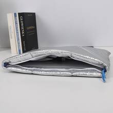 Laptop Sleeve, Padded Laptop Protective Bag Fits 13-14 Inch, 15-16 Inch Laptop, M4/M3/M2/M1, PC Laptop, Notebook, Chromebook - Bạc - Xem 3