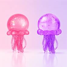 INS Hot-Selling Transparent Jellyfish Figurine, Dreamy Ocean Style Desktop Atmosphere Decor - Multicolor - View 18