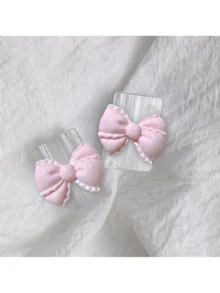 2pcs Pink Bowknot Universal Type-C Cable Protector, Cute Plastic Butterfly Decor, Phone Cable Guard, Wire Organizer, Device Cable Protector, Gift For Her, Travel Tech Accessory, Christmas Gift, Kawaii - Square - View 35