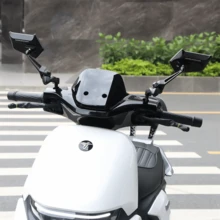 Spion Modifikasi Sepeda Motor, Spion Reflektif, Spion Gaya Bilah, Spion Anti-Silau Definisi Tinggi, Spion Keren, Spion Universal untuk Sepeda Motor Listrik, Spion Kokoh dan Tahan Lama, Spion Universal, Cocok untuk Modifikasi Sepeda Motor dan Sepeda Listrik - A - View 5