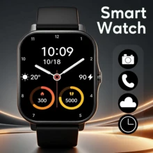 2026 New Children's Smart Watch, Supports Notification Reminders/Wireless Calling, Music Control, Camera Control, Fitness Tracker, Multiple Sports Modes, Fashionable Design, Perfect Holiday Gift For Kids! - View 2