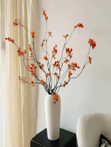 ZaiYe 1pc/2pcs, 39.37 Inch Artificial Red Lingonberry Branches, Holly Berry Branches Suitable For Autumn & Winter Decor, Chinese New Year, Easter, St. Patrick's Day, Weddings, Parties And Home Dining Table Centerpieces - Multicolor - View 10