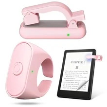 Remote Page Turner Ring For Kindle Paperwhite/Scribe/Oasis, Wireless RF Remote Clicker, Compatible With IPhone, Android Tablets, E-Readers, Camera Shutter And Video Trigger - Multicolor - View 10
