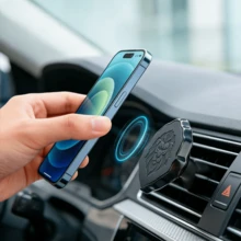 Strong Magnetic Anti-Shake Air Vent Phone Holder, Car Use, One-Handed Operation, Seamless Installation, Compatible With All Phone Models, Car Navigation Holder. - A4 - View 7