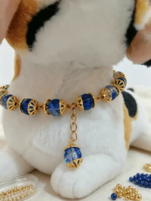 Kit de manualidades de cuentas fácil de hacer: Suministros paso a paso para hacer pulseras y collares para mascotas para principiantes - Multicolor - Ver 13