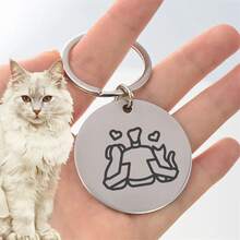 Lightweight Pet Pendant Collar Accessory, Made Of Lightweight Stainless Steel Craftsmanship, Paired With Soft Collar, Almost Weightless, Small Pets Can Run And Move Freely Without Any Restraint - Multicolor - View 6