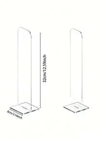 Detachable Transparent Acrylic Memo Board And Stand, Suitable For Computer Screens, Message Boards And Office Desktops, 2 Colors Available, Back To School Season - Multicolor - View 3