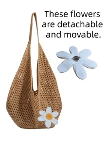 Bộ 2 món túi đeo vai móc cho nữ + mũ cói chống nắng - Túi lưới hoa dễ thương đi biển kết hợp với mũ rộng vành viền ren. Có sẵn màu be/kaki. Nhẹ và thoáng khí, lý tưởng cho mùa hè, đi biển, đi chơi và các hoạt động ngoài trời. (Mũ sẽ được gấp lại khi vận chuyển và có thể bị biến dạng do bị nén trong quá trình vận chuyển đường dài. Bạn có thể định hình lại bằng tay hoặc vệ sinh nhẹ nhàng sau khi nhận hàng. Vui lòng cân nhắc kỹ trước khi mua nếu bạn không thoải mái với điều này.) - Sự kết hợp giữa túi xách và mũ - Xem 16