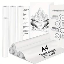 Thermal Paper For Portable Thermal Printer BPF Free Material Printing Paper Roll 2Rolls A4 - View 3