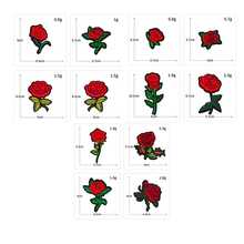 20pcs/Random Rose Embroidery Iron-On Patches, Suitable For DIY Clothing And Accessories - Hat Embroidery Iron-On Patches, Jeans, Jackets And More Unique Designs, Cute Cartoon Embroidery Stickers - Multicolor - View 5