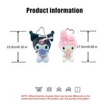 Official Sanrio "Good Friends" Series Plush Keychain Charm, Soft And Fluffy Perfect For Attaching To Bags, Keychains, Or Car Keys; Fans Excellent Choice For A Holiday Gift. - Multicolor - View 8