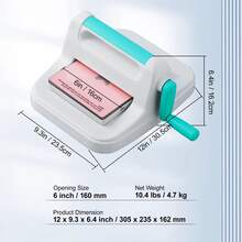 Manual Die Cutting Embossing Machine 9" Opening For Art Craft Scrapbooking - Multicolor - View 9