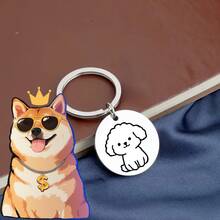 Aksesori Kalung Liontin Anti-Hilang untuk Hewan Peliharaan di Rumah, Liontin Stainless Steel dengan Identifikasi Tag Anjing, Kompatibel dengan Aksesori Kalung Hewan Peliharaan Biasa, Bahan Tanpa Bau, Liontin Kecil Penting untuk Pemilik Hewan Peliharaan - MultiWarna - View 11
