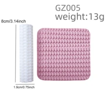 Set Rol Tanah Liat Bertekstur - Rol Embossing Plastik dengan Pola Garis, Anyaman & Berlian, Cocok untuk Tanah Liat Polimer, Keramik, Gerabah, Patung, Pembuatan Perhiasan | Alat Tekstur Tanah Liat DIY untuk Anting, Liontin & Kerajinan Tangan - Seri Roller - View 11