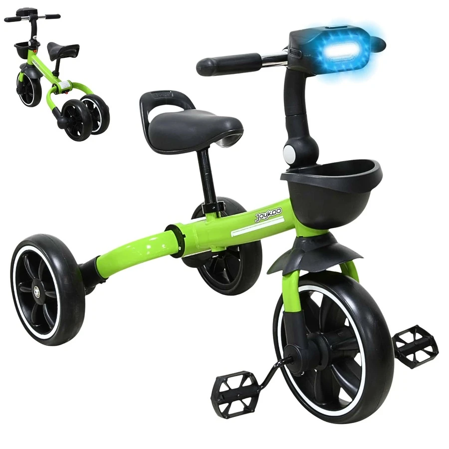 Joykoo Evolutionary Tricycle For Children 360 Rotating Seat With Light And Sound - 綠色 - 查看 1