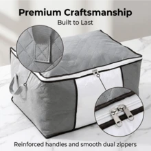Multifunctional Storage Bags - Gray 90L - Vertical Style [50*50*36cm] - View 5