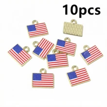 10pcs 15x16mm Enamel National Flags Of Countries Charms Pendant DIY Jewelry Making Accessories For Necklace Earrings Bracelet - National Flag - View 28