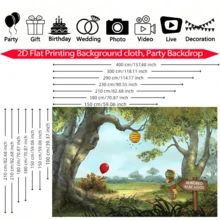 1 buah Latar Belakang Pesta Tema Hutan, Desain Pola Toples Madu Hutan, Cocok Untuk Ulang Tahun, Studio Fotografi, Acara Tema Dongeng, Pesta, Halaman, Dekorasi Rumah, Dekorasi Latar Belakang Foto - A - View 3