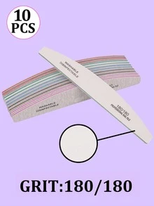 25pcs Nail Files - 80/100/150/180/240 Grit Nail Care Manicure Set, Double-Sided Nail File, Washable Nail File, Reusable Nail Buffer Block, Suitable For Natural Nails And Acrylic Nails, Home And Salon Use - Multicolor - View 14